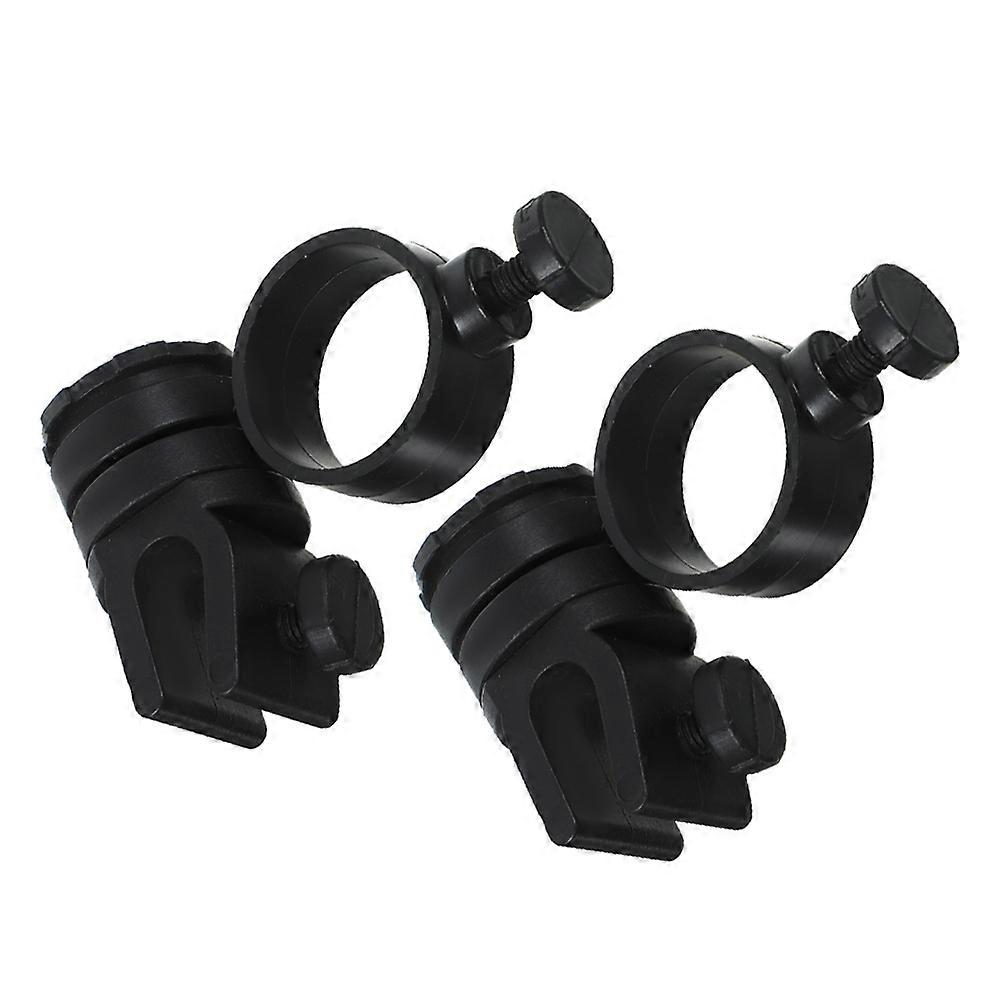 2pcs Hard Hat Flashlight Holder Mount Clip Portable Fixing Clips