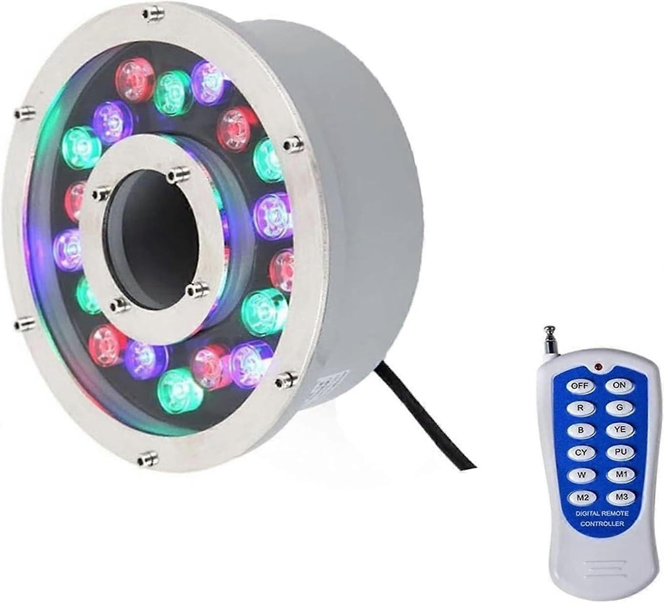 LED Pool Lights RGB Waterproof IP67 Submersible 24V Outdoor Landscape Spotlights with Remote