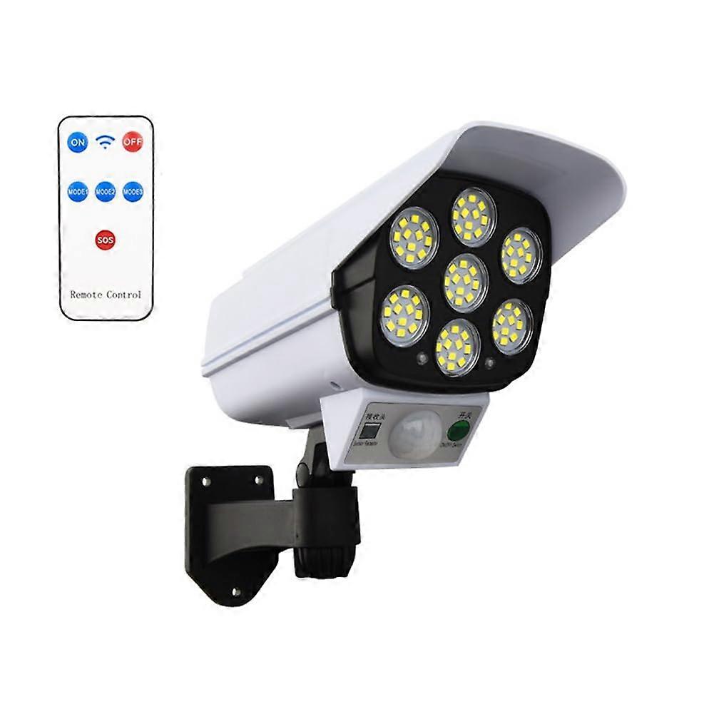 Solar Security Light 77 LED with PIR Motion Sensor Camera, Waterproof Outdoor Garden Wall Lamp