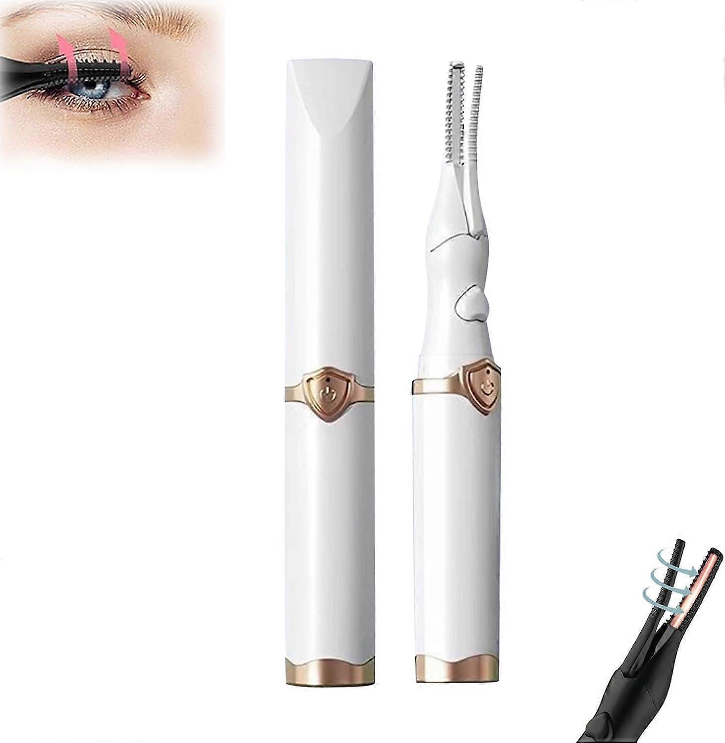 USB Rechargeable Heated Eyelash Curler, Fast Heating Electric Lash Curler with LongLasting Hold