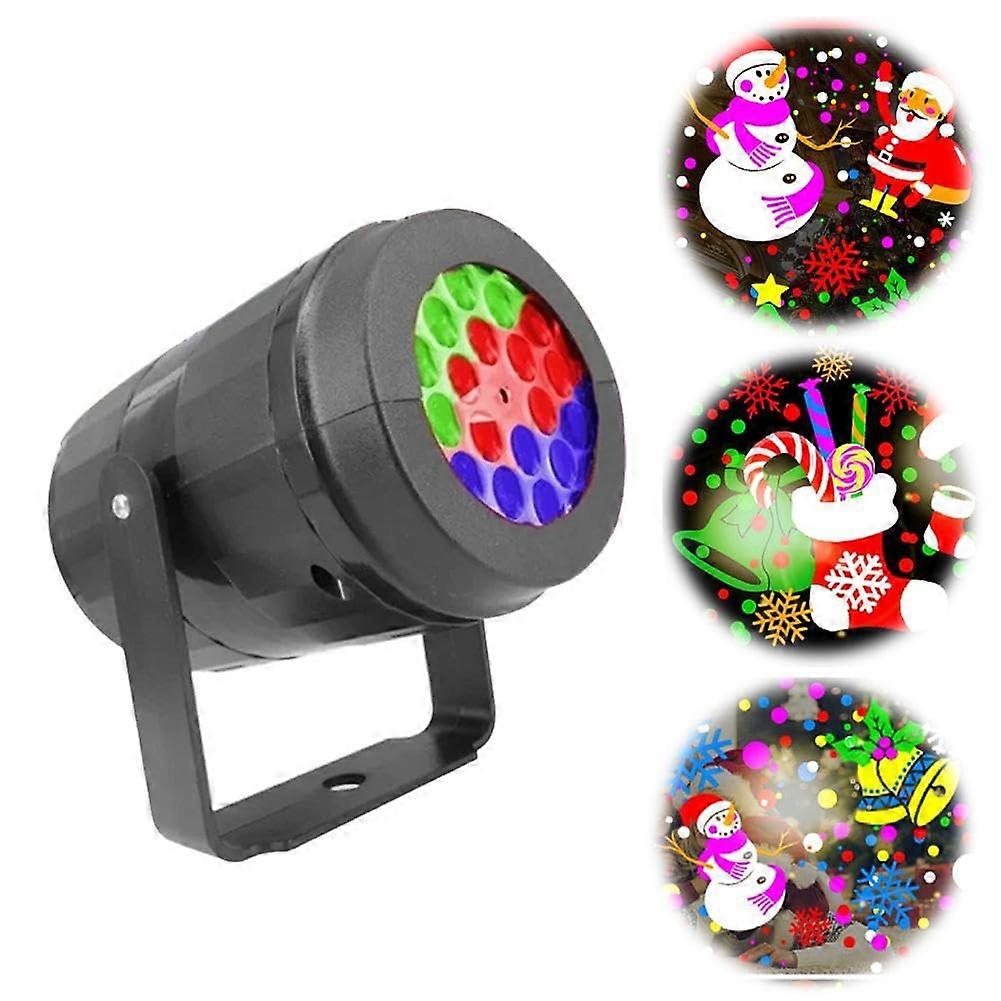 Christmas Projection Lights Outdoor Waterproof LED Snowflake Projector with 16 Festive Patterns