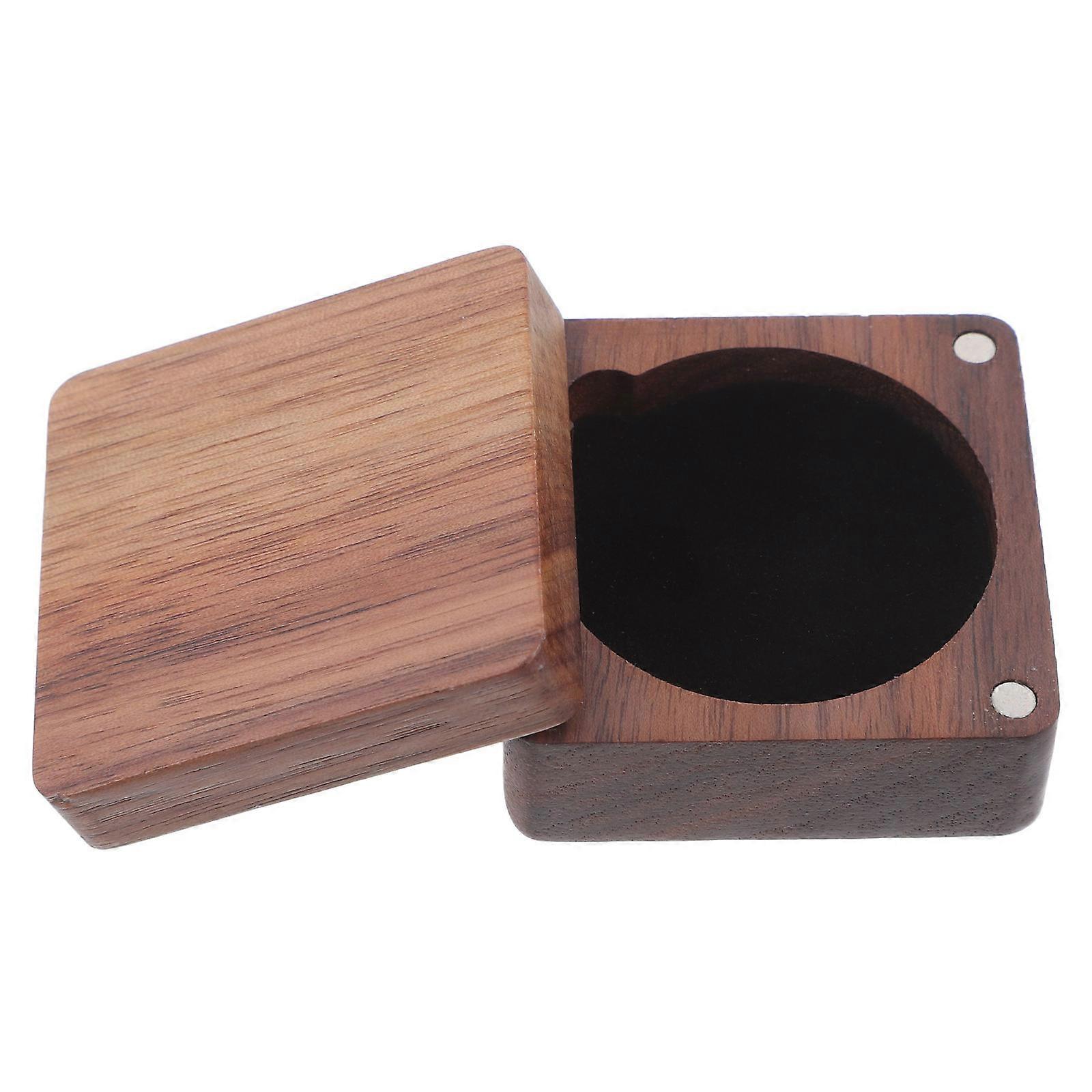 Wood Coin Display Case for Storage with