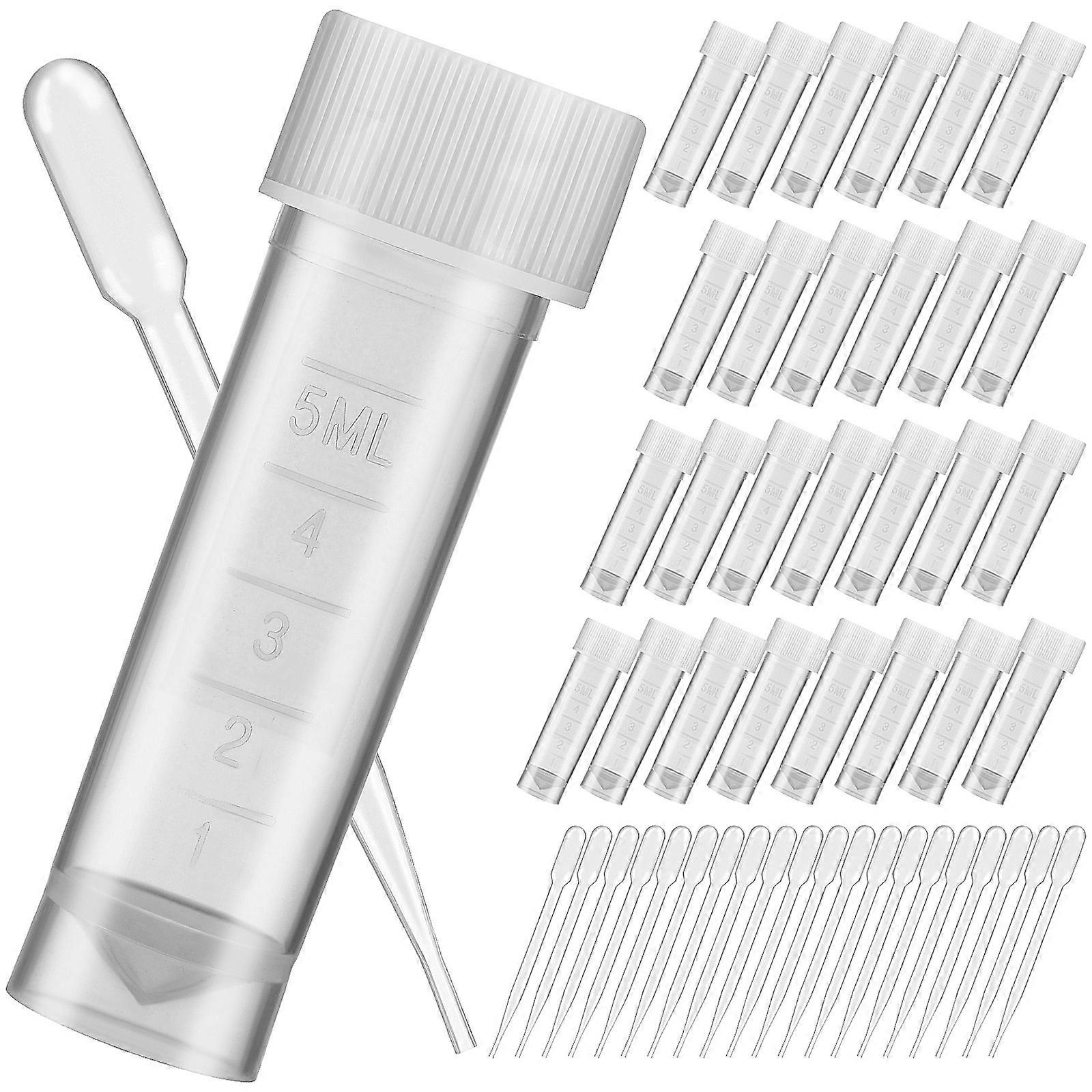 Plastic Bottles and Pipettes for Sample Storage Laboratory 1Set