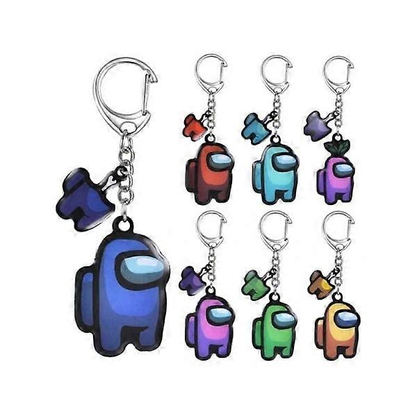 Among Us Key Ring Keychain Purple