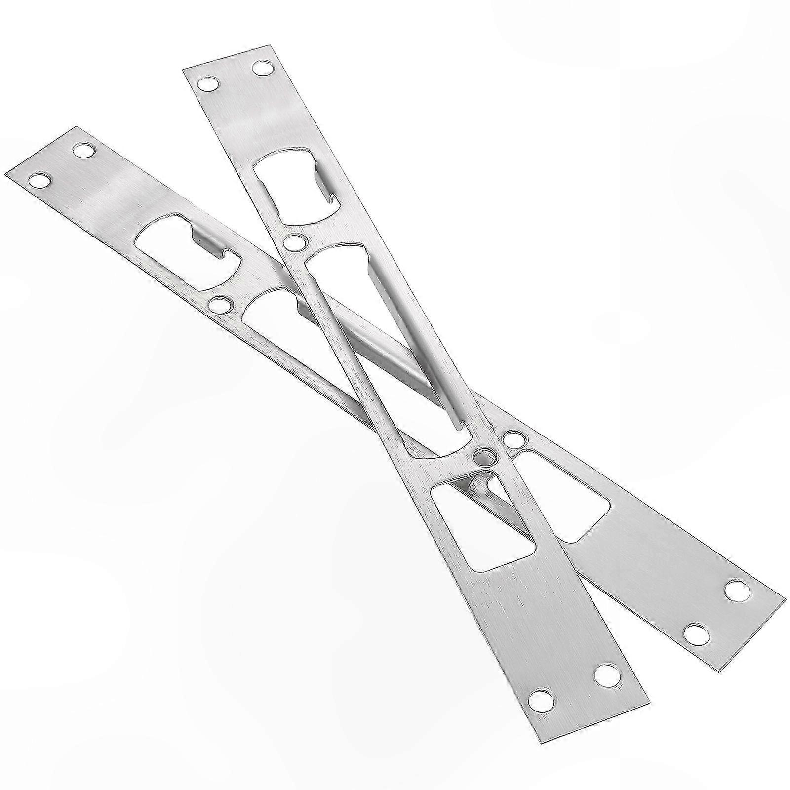 2-Pack Door Lock Reinforcement Plates, Long Strike Plate for Enhanced Security