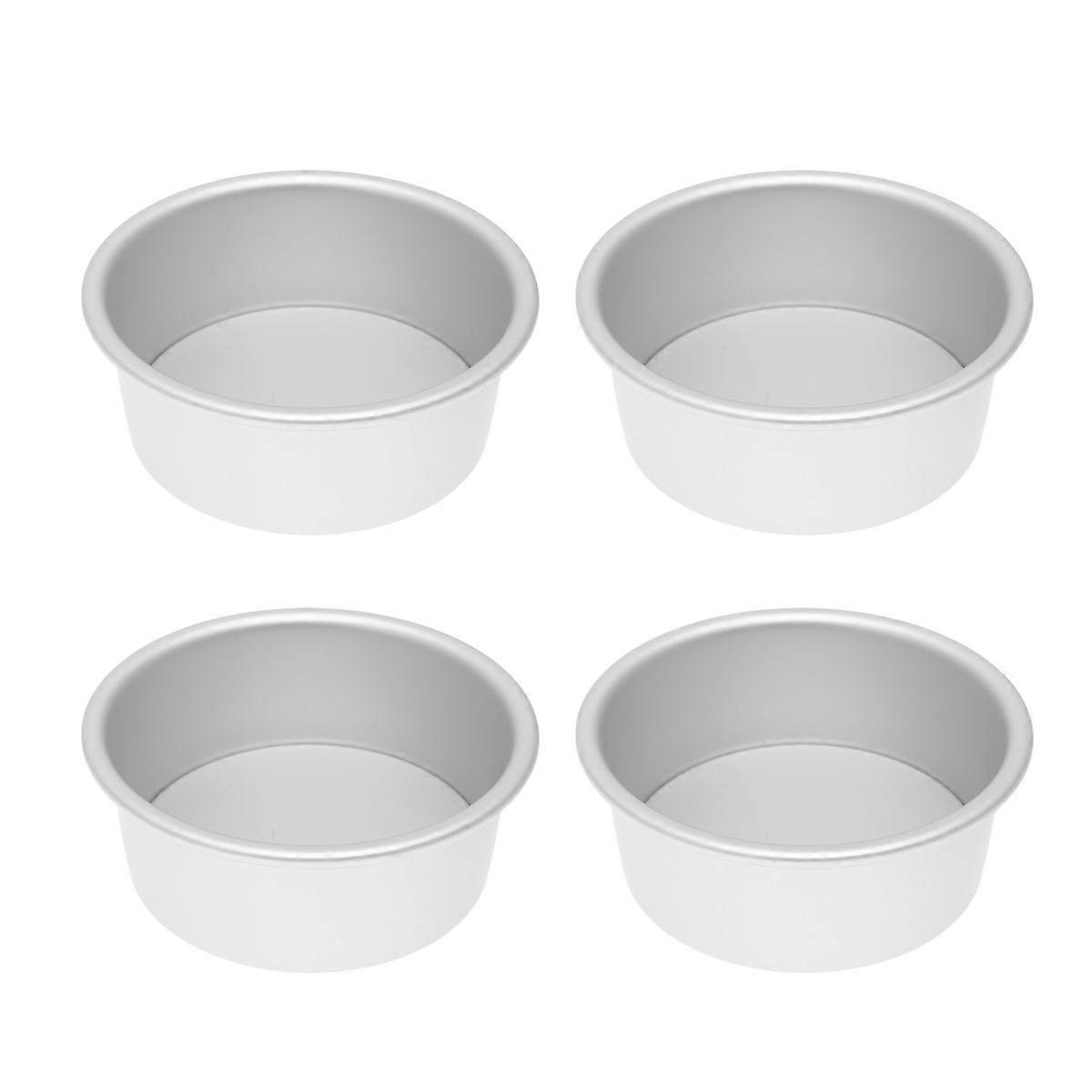 Cake Mold Non-Stick Alloy Cake Pan for Baking Use 4Pcs Round Set
