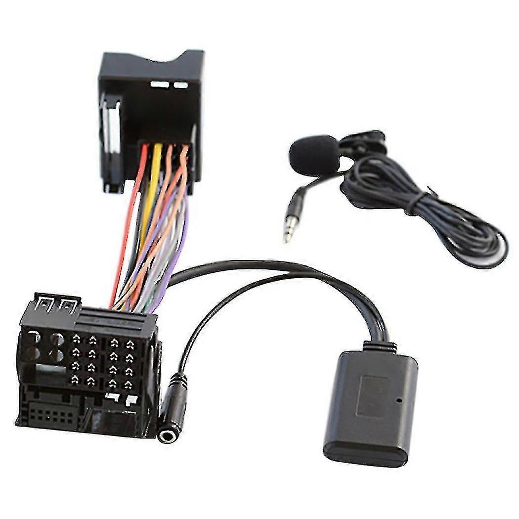 Car Bluetooth 5.0 Aux Cable Microphone Handsfree Mobile Phone Calling Adapter For 6000 Cd