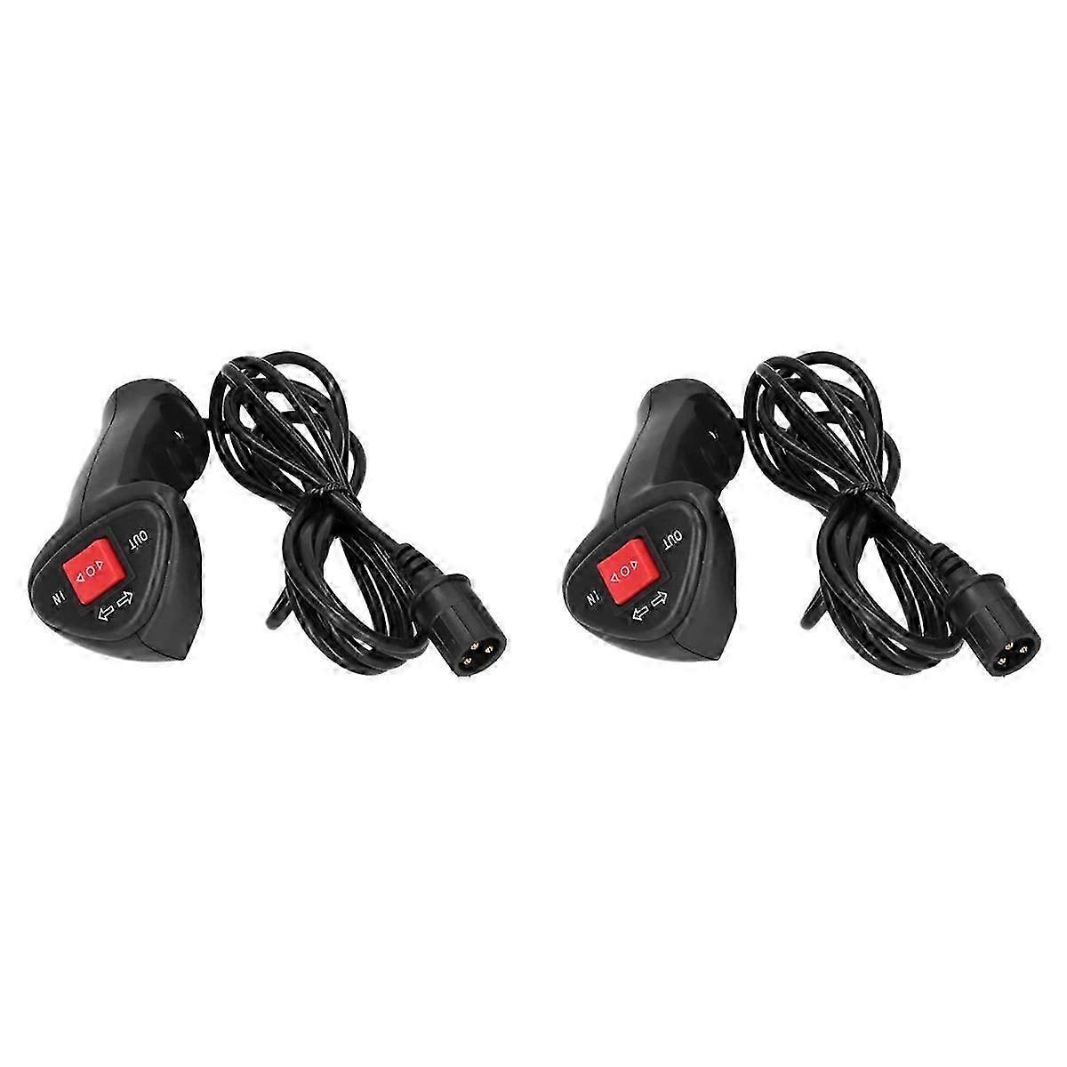 2X Universal Electric Winch Controller Wireless Remote Controller with 9.2 Feet Cable Suitable for O