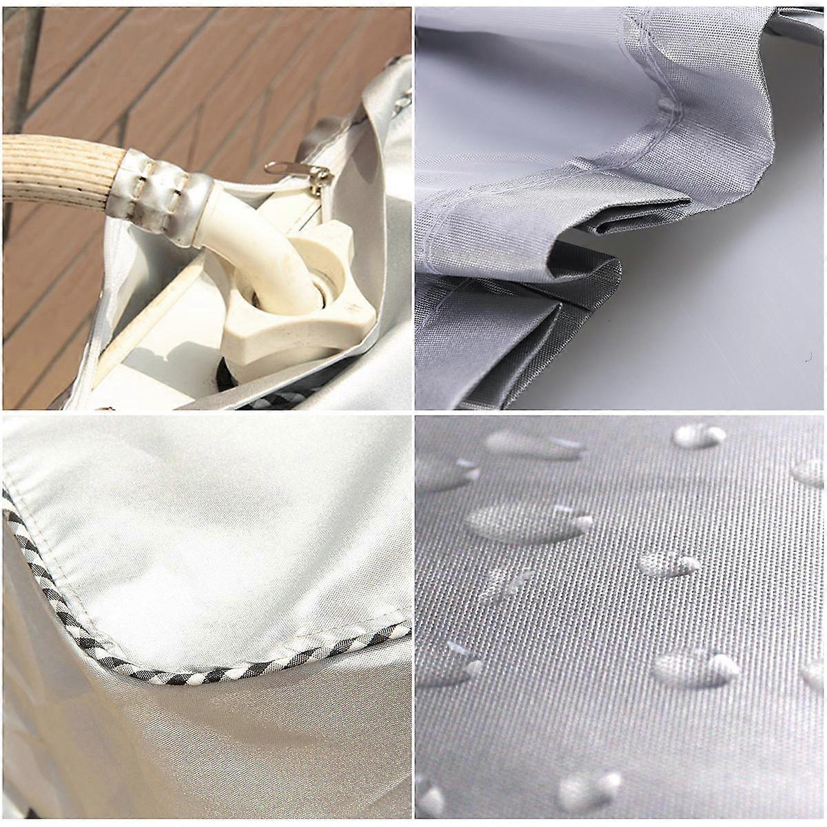 Washing Machine Cover for Washer and Dryer Load Sunscreen Dustproof Silver