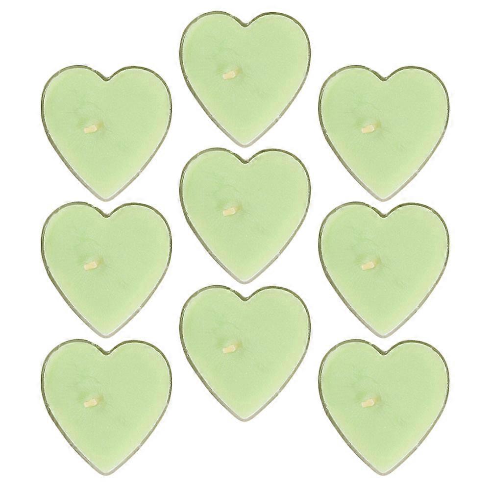 9Pcs Romantic Candles Heart Shaped Tealight for Decor Proposal Candles