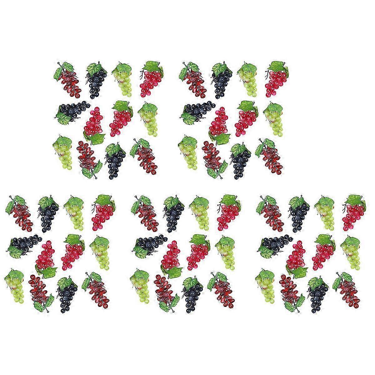 12 Bunches Simulation Dekorative lebensechte gefälschte Trauben Cluster