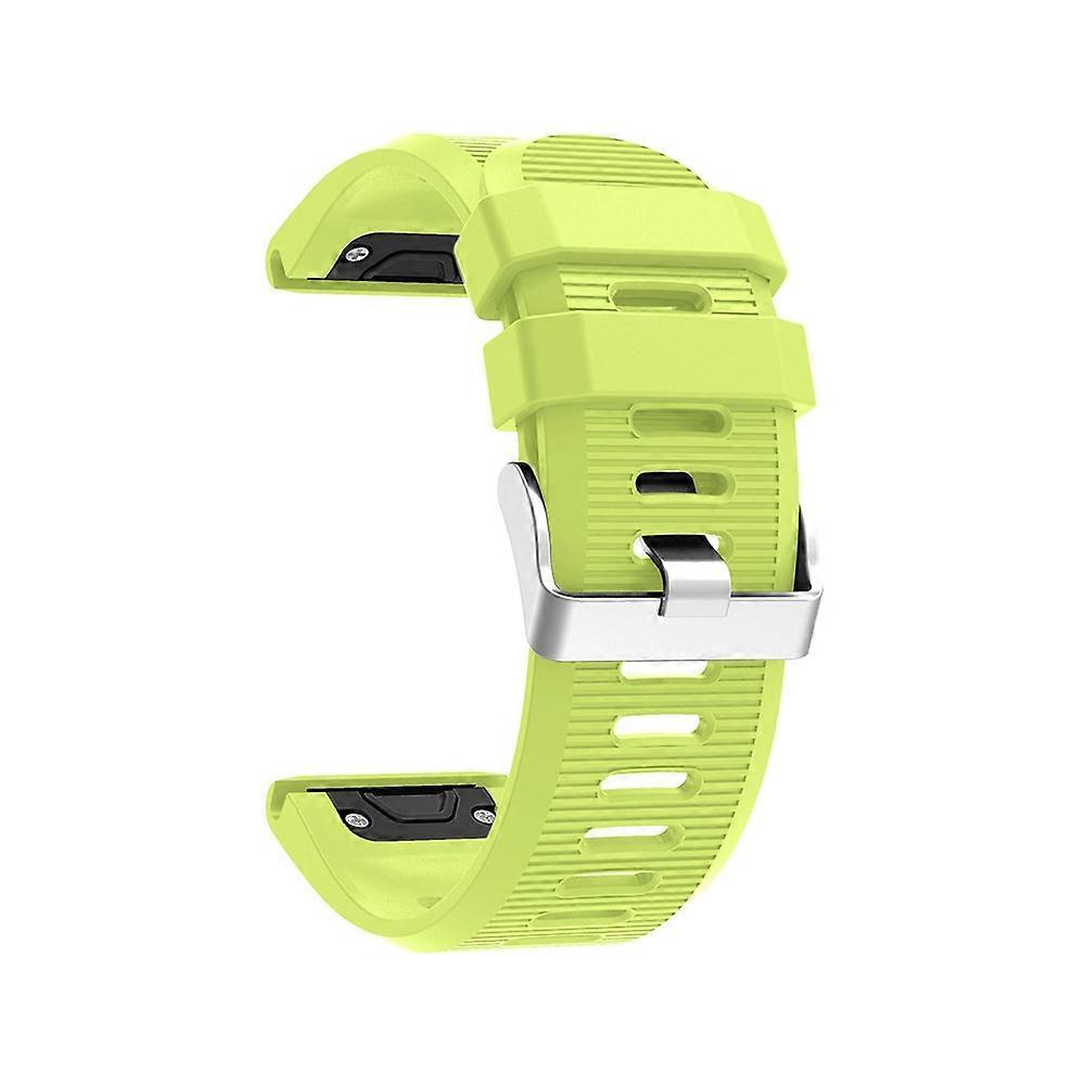 Horizontal Stripes Soft Silicone Watch Strap Replacement for Garmin Fenix 5X Plus