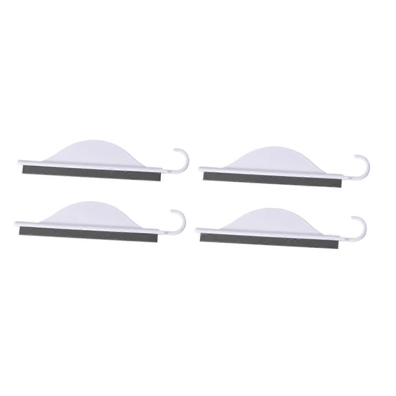 4pcs Window Squeegee with Hook for Shower, Bathroom, Kitchen and Car Windows Cleaning