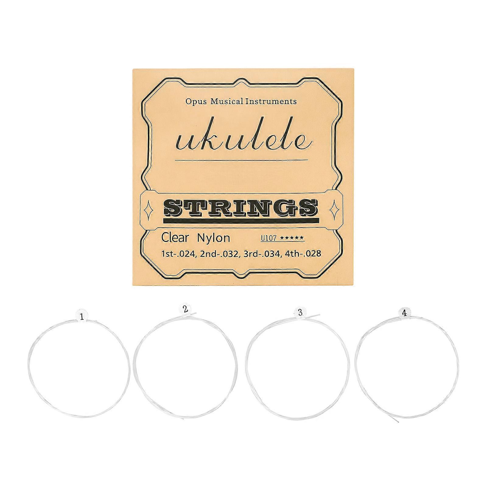 Ukulele Nylon Strings Easy Installation Suitable for Quick Replacement Offering Rich Sound Quality and Longevity Multicolor