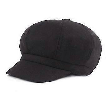 Women's Vintage Newsboy Spiked Beret Warm Baker Boy Visor Flat Cap