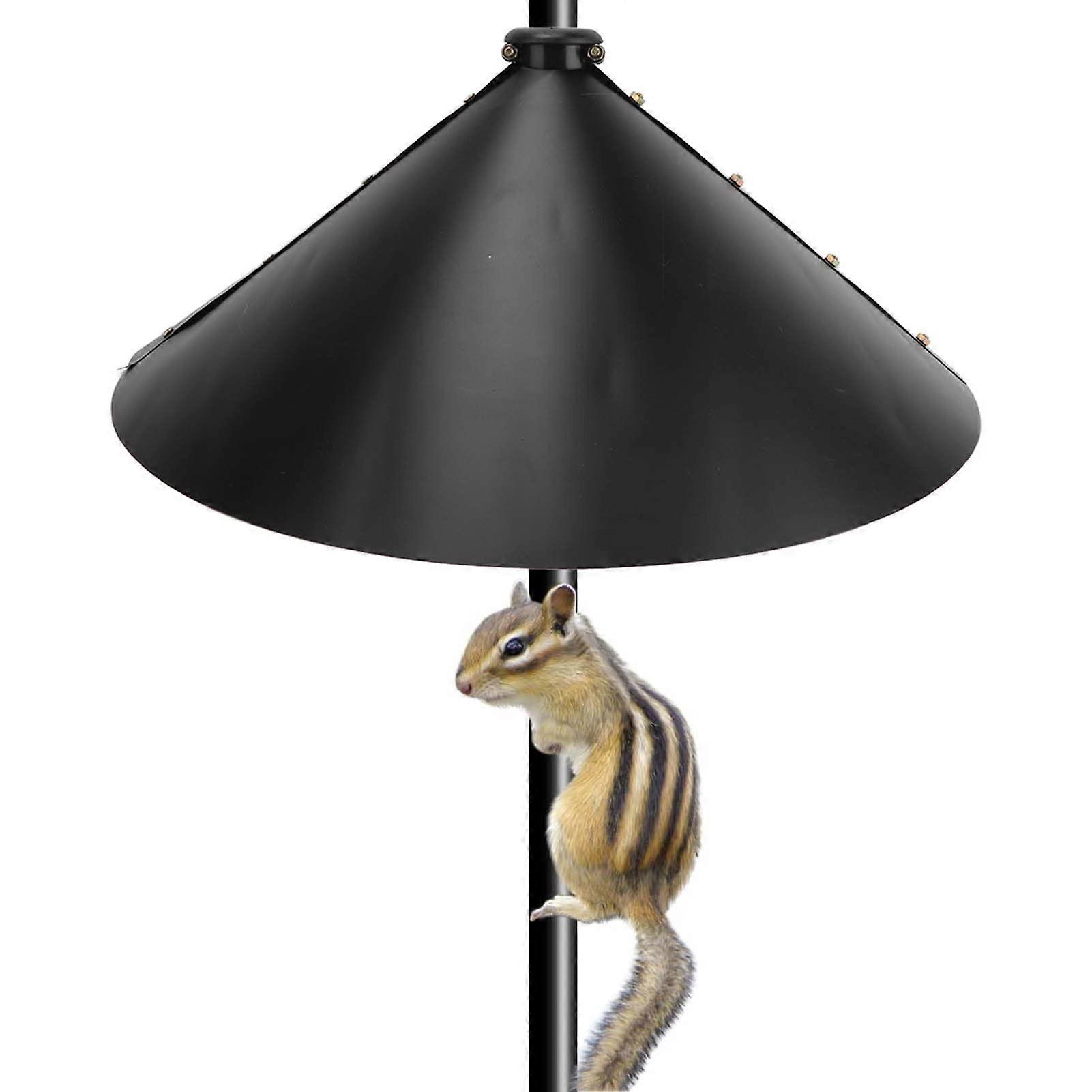 Squirrel Baffle for Bird Feeder Pole with PVC Wrap, Weather Resistant Guard for Shepherd's Hook