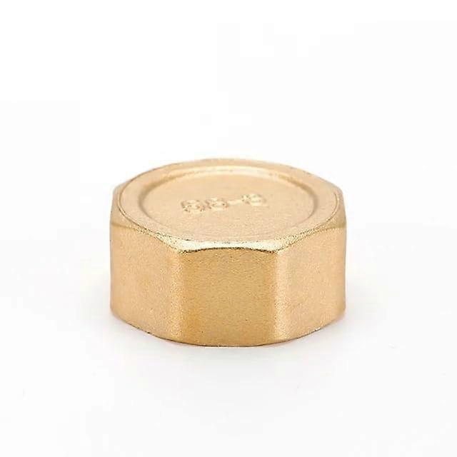 Brass Pipe Fitting 1 Inch Female Plug with Hex Head End Cap LeakResistant Thread Seal