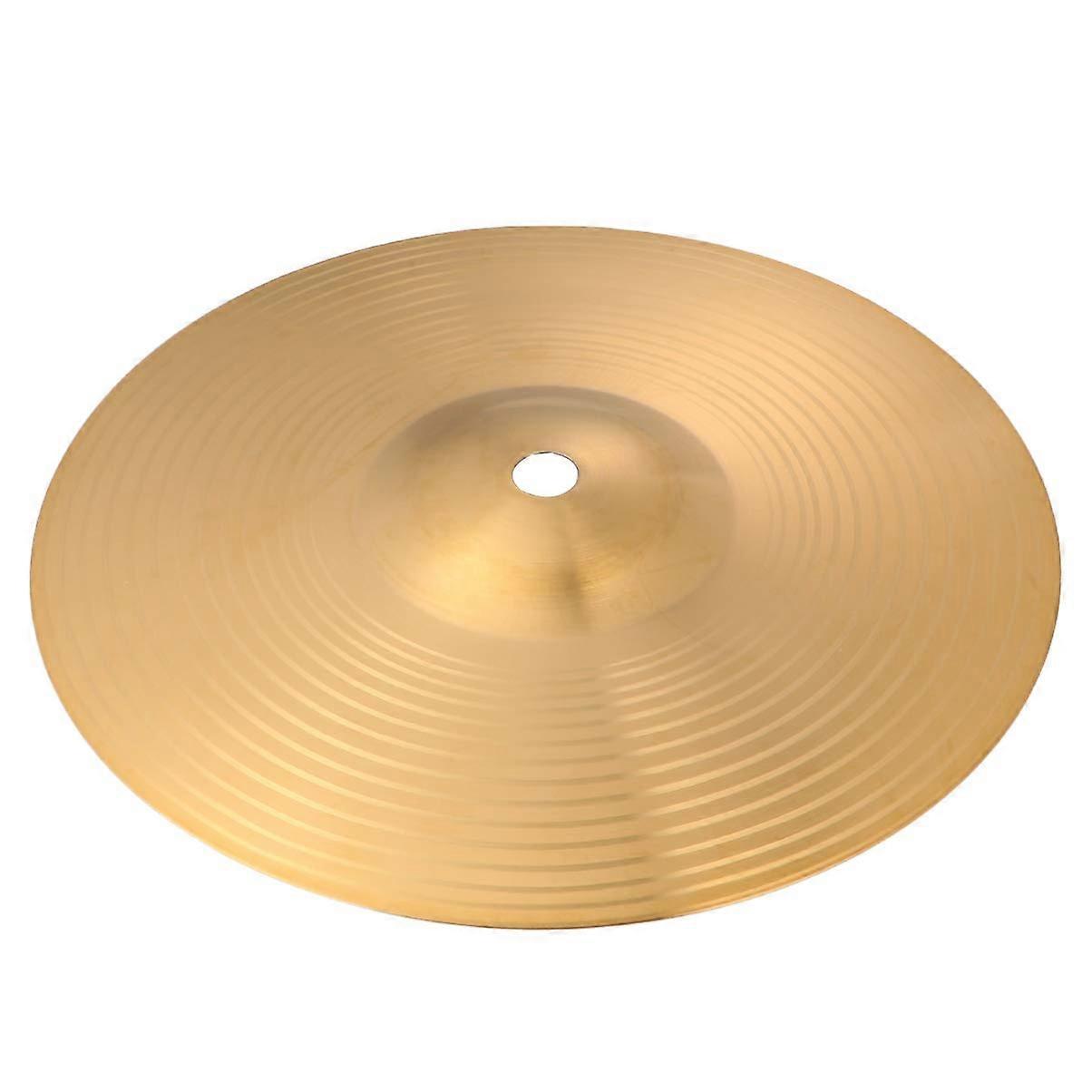 Small Brass Crash Cymbal with Traditional Finish, Durable Brass Construction for Drum Kit