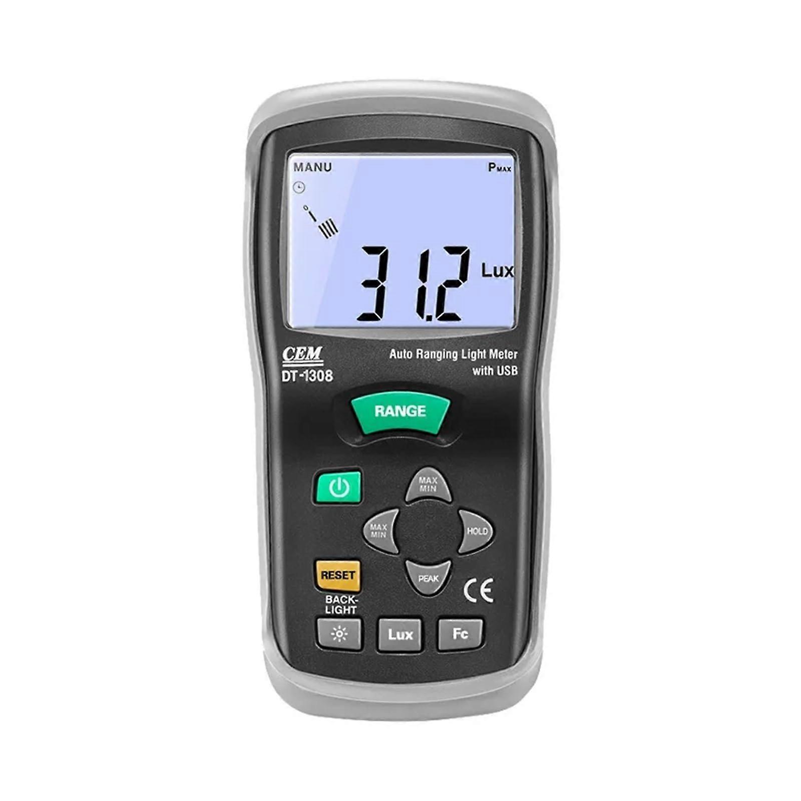 Digital Light Meter Lux Meter with Dual Modes Backlit LCD  Sensitivity for Grow Lights
