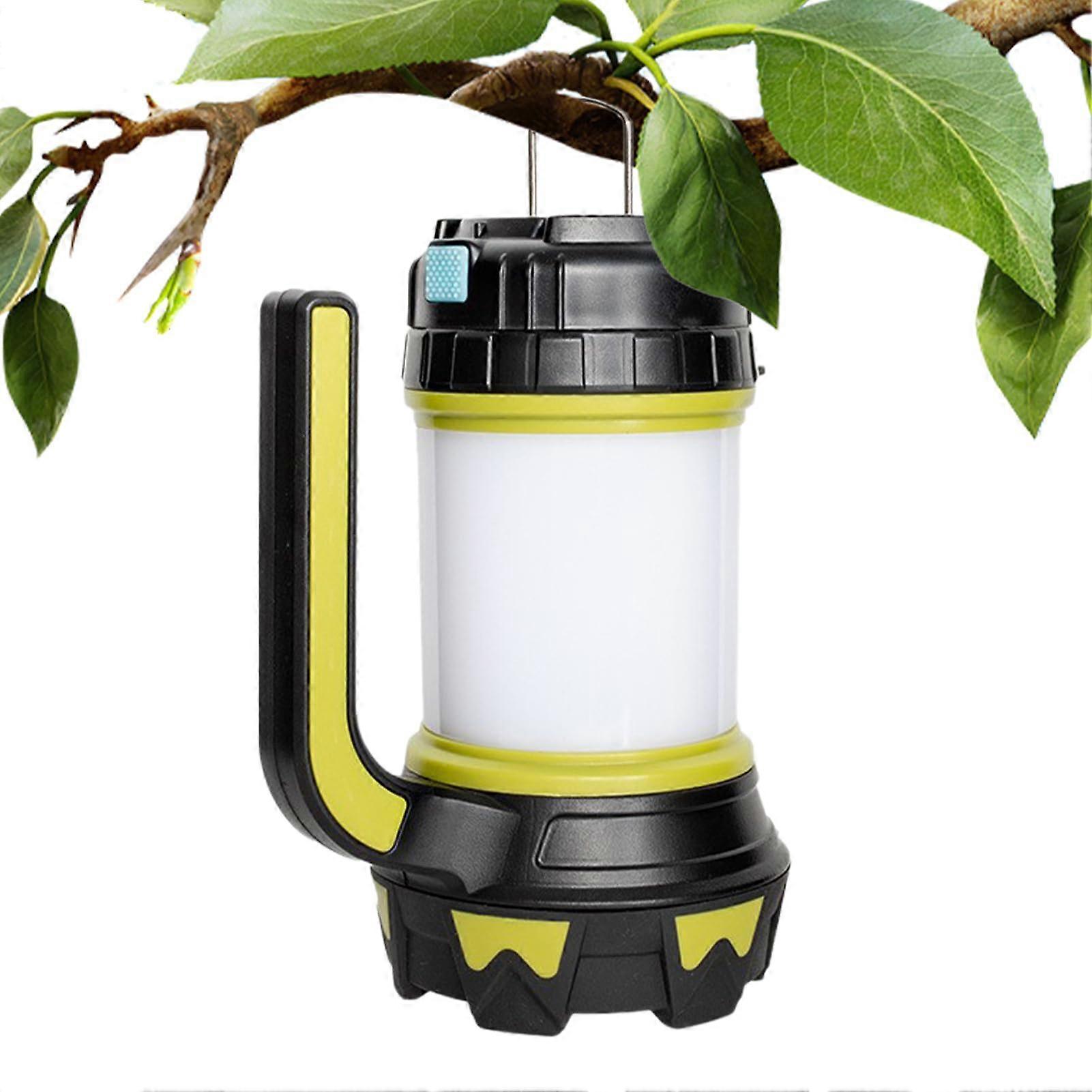 Outdoor Camping Spotlight Rechargeable LED Flashlight with Handle, Waterproof  Lumen Torch