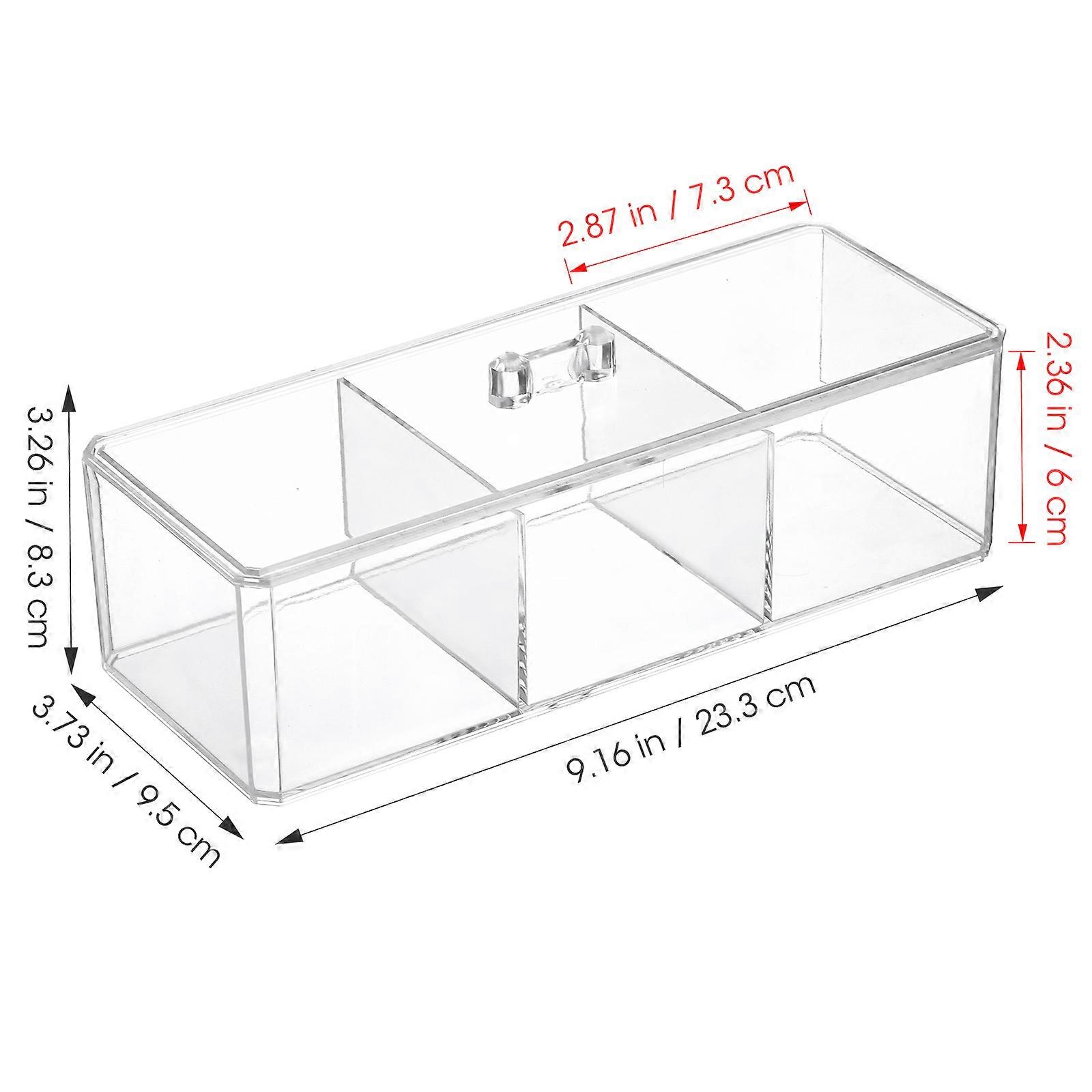 Space-Saving Tea Organiser Divided Design School 23.3x9.5cm 1Pcs