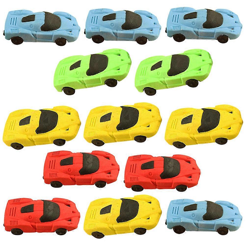 School Prizes Erasers Car Shape for Writing 36Pcs Assorted Color Pack