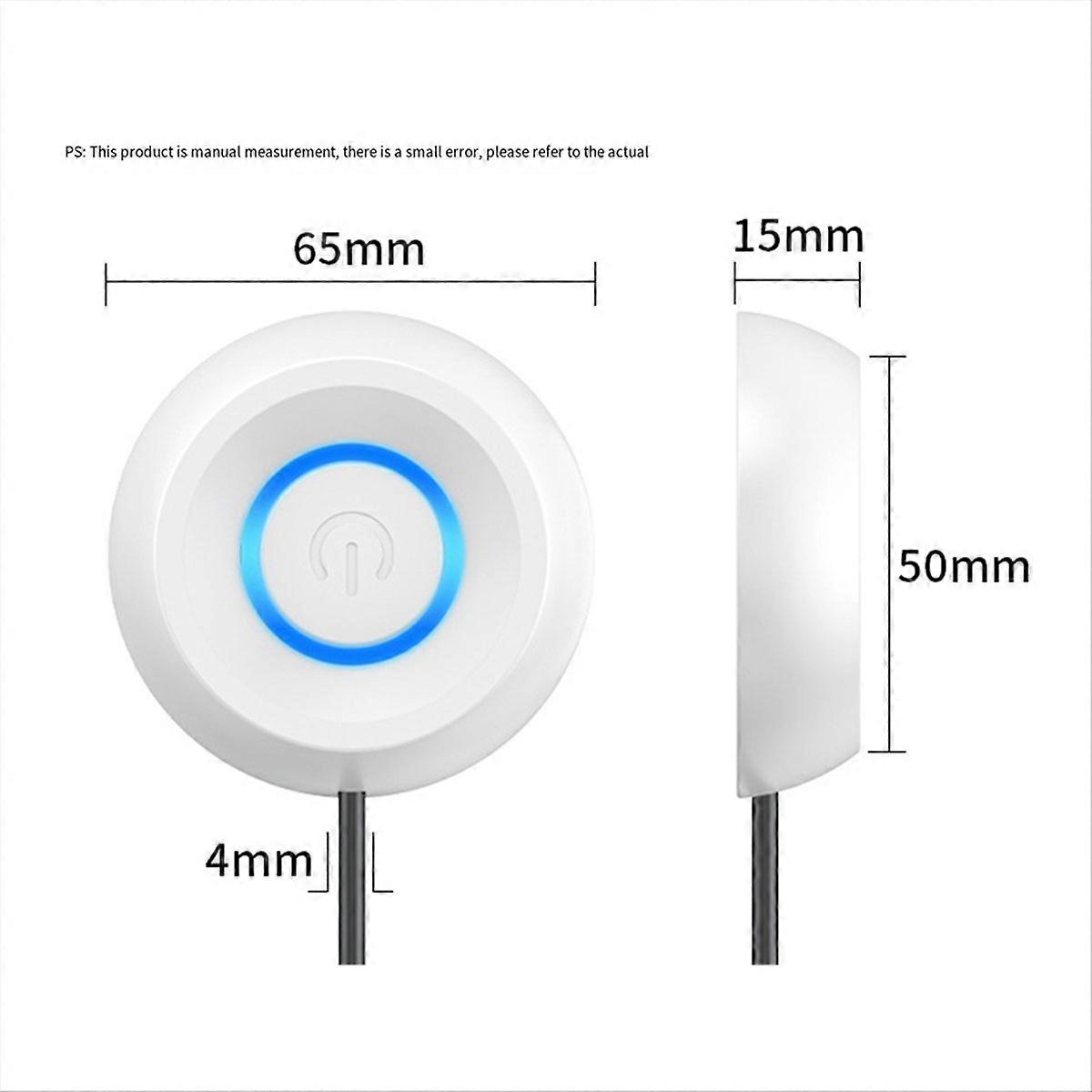 Computer Desktop Switch PC Motherboard External Start LED Light Power ON/OFF Round Button 2M Extensi