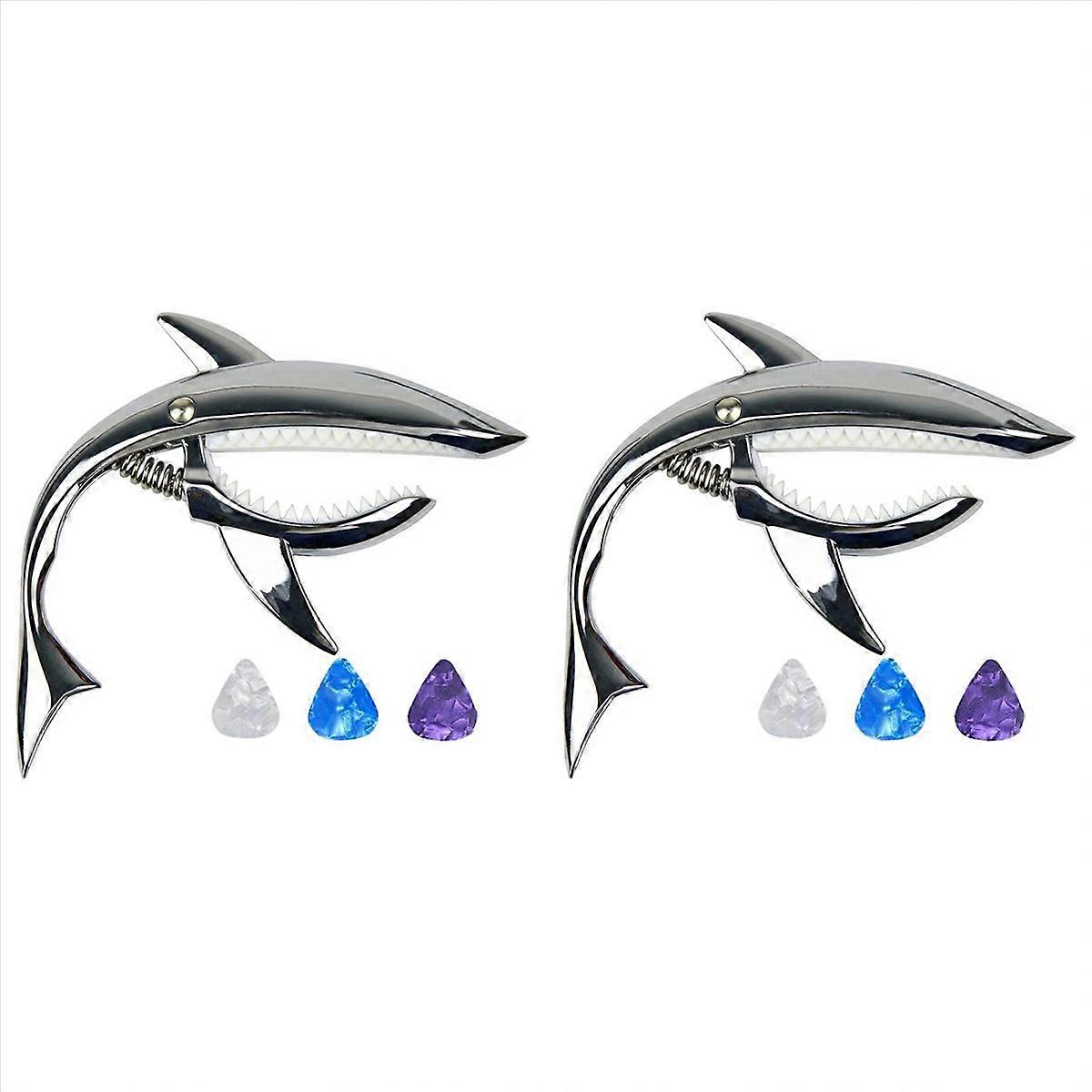  Guitar Capo Zinc Alloy Capo with Pick ,Silver