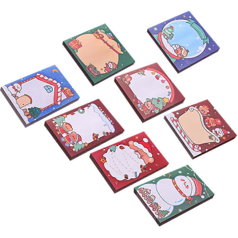 8Pcs Cartoon Memo Pad for Daily Use Multi-Function Note Stickers