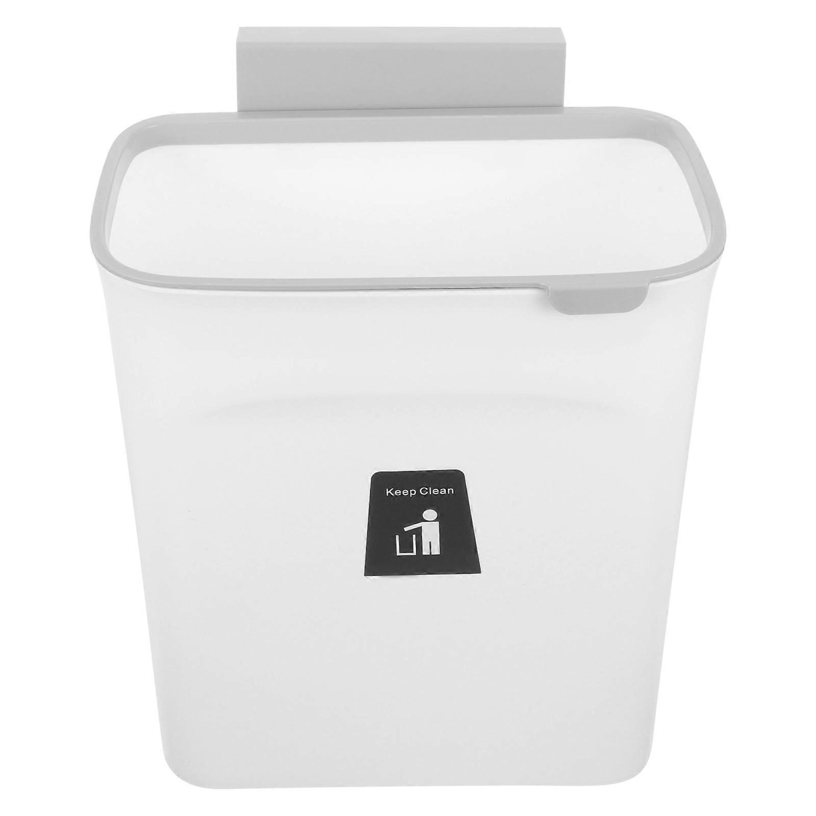 Wall-Mounted Trash Can Kitchen Waste Container for Hanging Use 1Pcs