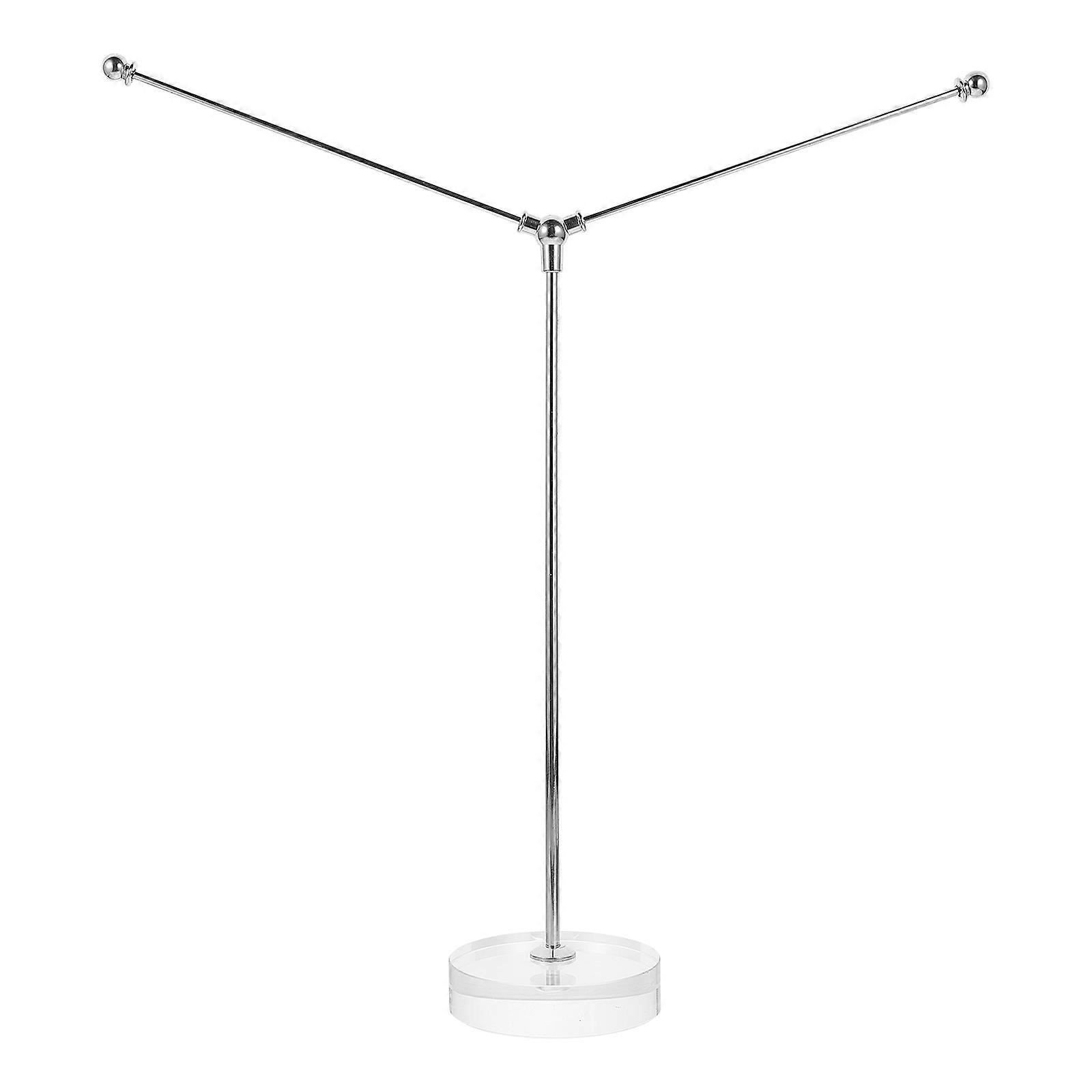 Transparent Crystal Flag Base Flagpole Bracket for Decor Tabletop Flag Stand