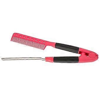 Haarglätter-Werkzeug, Strähnchen-Föhn, Damen, Rosy