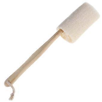 4 Natural Loofah Bath Sponge Set for Gentle Skin Exfoliation, Long Handle Body Scrubber for Smooth Skin