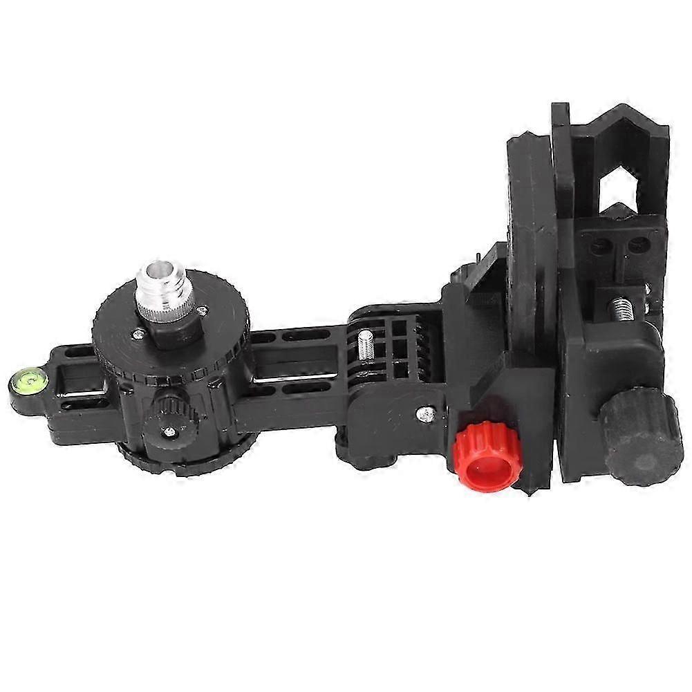 Fine Tuning Bracket Level Adapter 360 Degree Adjustable Support L Shape Pivoting Base with Clip Wall Ceiling Mounted