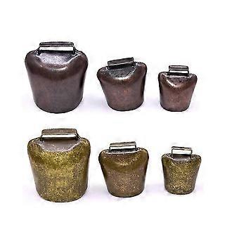 Bell For Sheep Bell Iron Material Round Shape Vintage Style Hanging Decor Alarm Bell 2Pcs