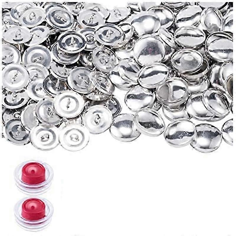 100 Sets 23mm Sewing Buttons Cover Kit
