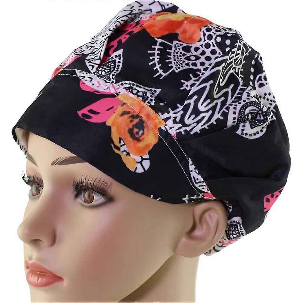 Printed Shower Cap Bathing Hat for Wearing Multi-Functional Use