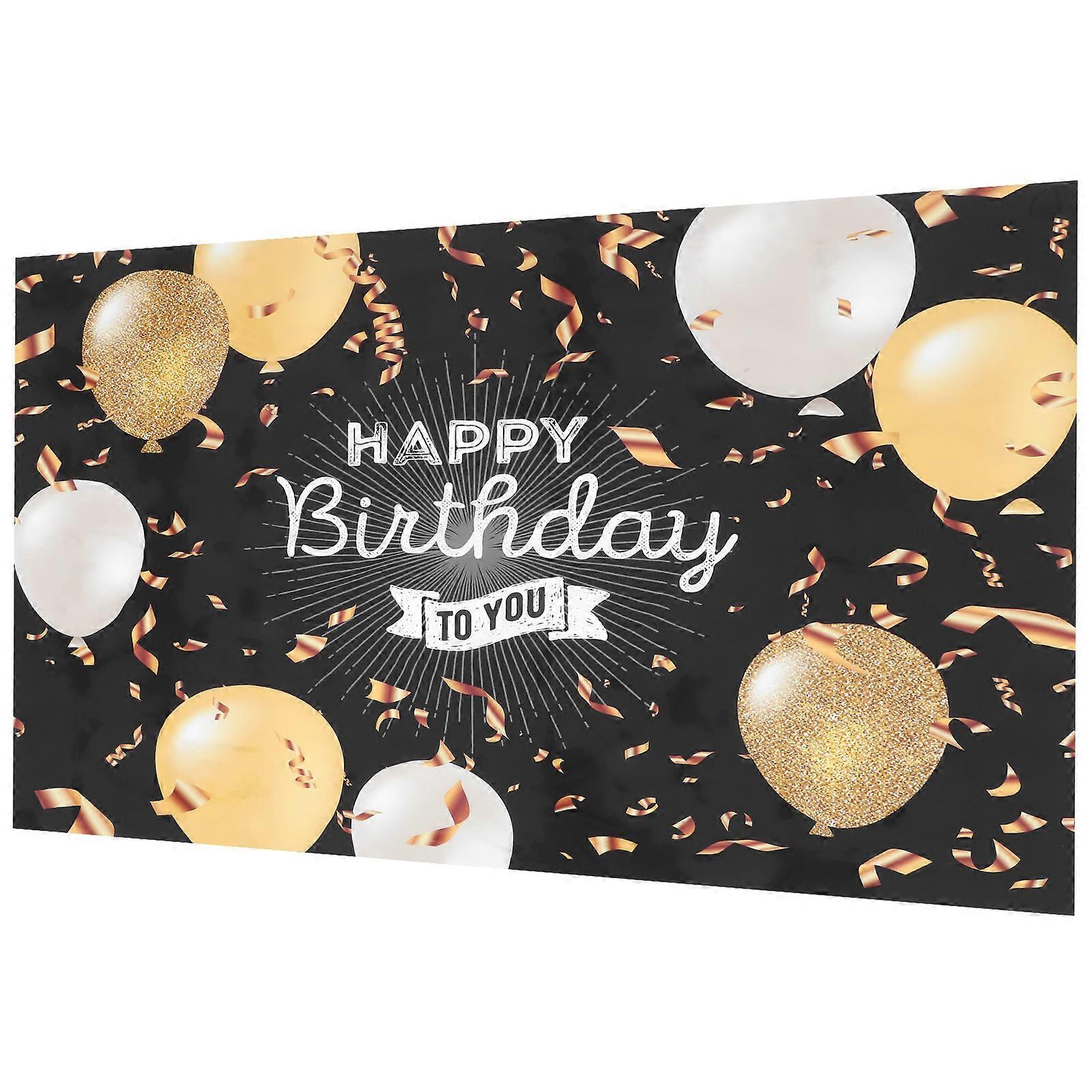 High-Resolution Printed Birthday Theme Backdrop Rectangle Wall Decor For Photography 1Pack