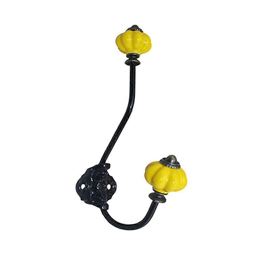 Three-Dimensional Wire Coat Hook Pumpkin Head for Hanging 2Pcs