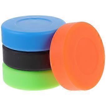 Puck voor training, plastic hockeypuck om mee te spelen, 4 stuks, diverse kleuren.