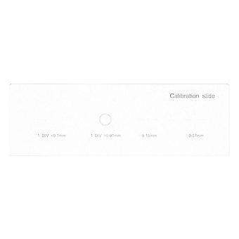 Lame de calibration pour microscope : micromètre de platine de 0,01 mm – règle graduée de 1 mm à 100 divisions – étalon de calibration optique pour l’imagerie par caméra de microscope