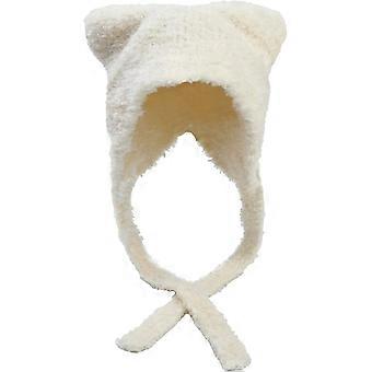 PurewH Winter Cute Super Soft Bear Ears Knit Hat Ear Flap Crochet Beanie Hat