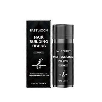 Hair Building Fibers 28g, Black & Dark Brown Instant Thinning Hairline Filler Powder Windproof Sweatproof Bald Spot Concealer
