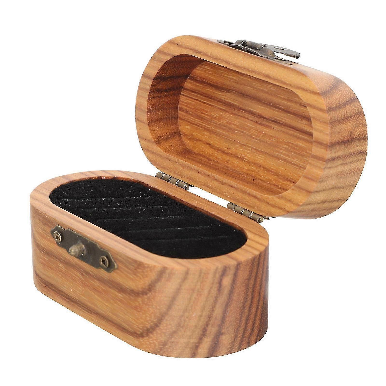 Light Brown Guitar Pick Storage Case for Portable Use