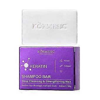 KORMESIC Keratin Shampoo Bar - 80g, Triple Repair, Volumizing