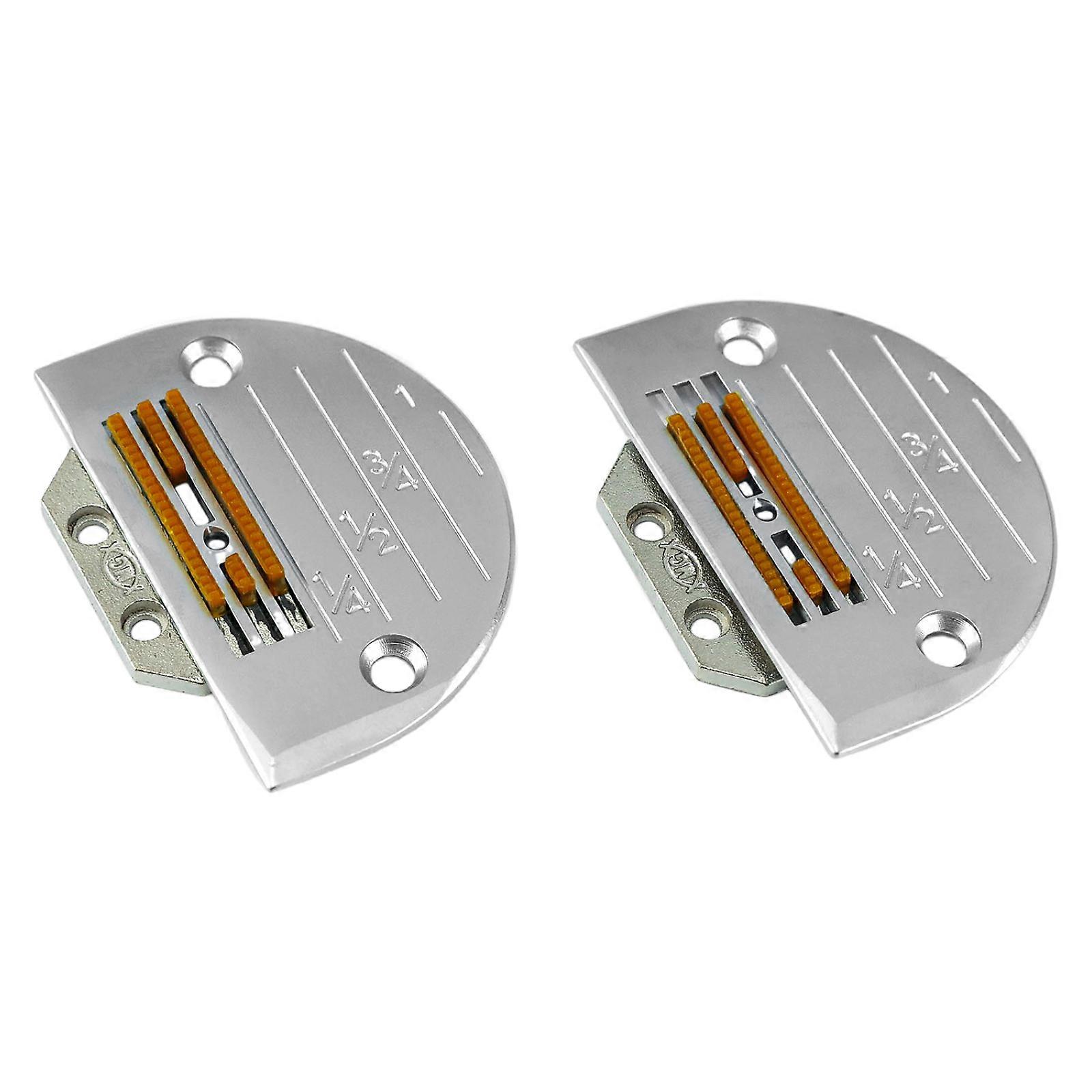 Standard Needle Plate & Rubber Feed Dog Kit Fits Brother Singer Jack Sewing Machines E14, E16, E18, E0, E, E4 ( Sets)