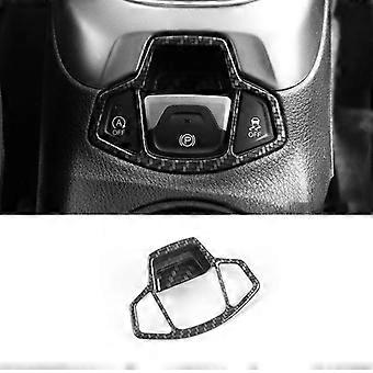 compatible withJeep Compass 2017 2018 2019 2020 Hand Brake Handbrake Button Center Console Cover Trim Bezel Molding Kit Car Accessories JOHX