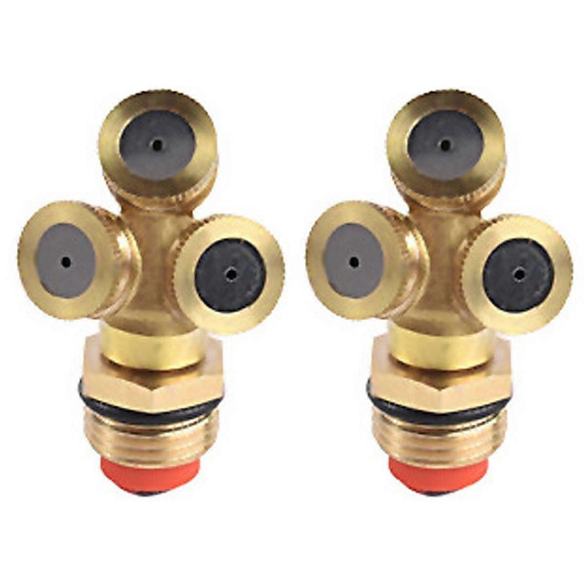 Brass Spray Nozzle, Misting, 3 Hole
