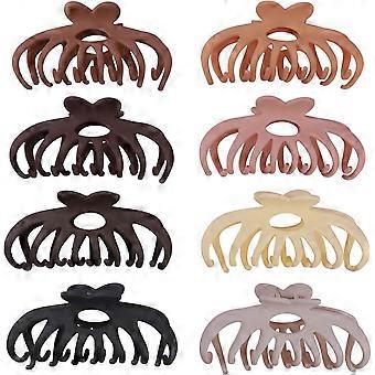 8 pinzas grandes mate para el cabello - Pinzas antideslizantes para cabello grueso, fino y largo