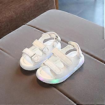 Scarpe estive per bambini Ragazzi Sandali Scarpe per bambini con luce a led Ragazze Scarpe da spiaggia Cava Traspirante Suola morbida